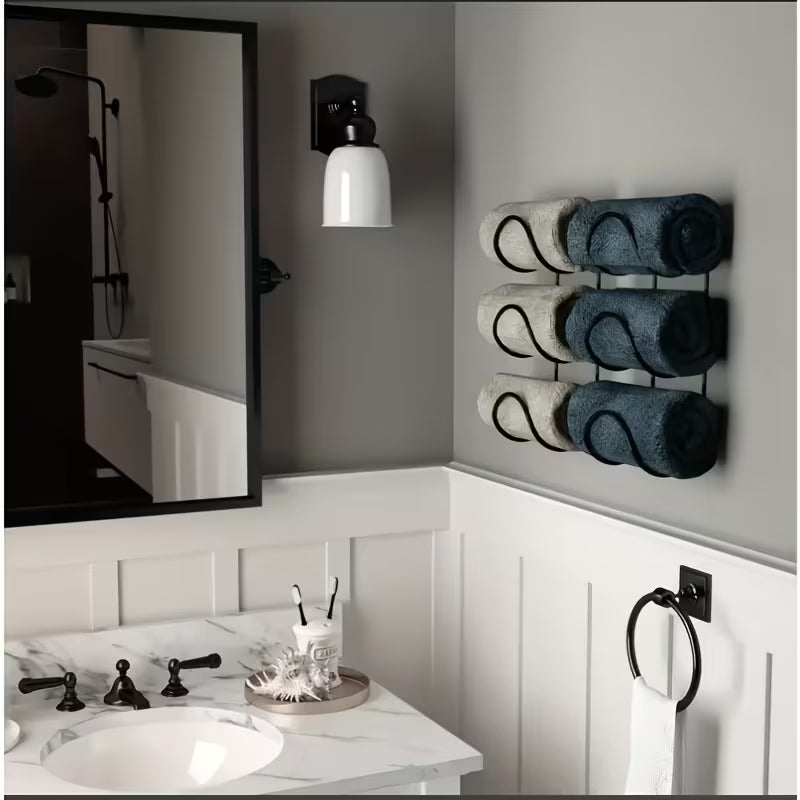 Wall-Mounted Towel Storage Rack