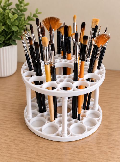 360° Rotating Makeup & Brush Organizer