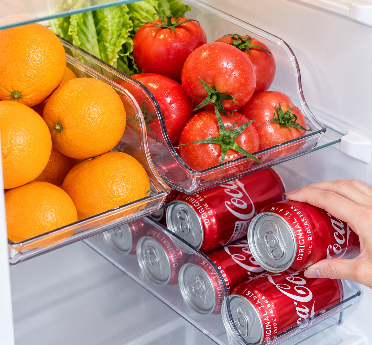 Stackable Fridge Can Organizer